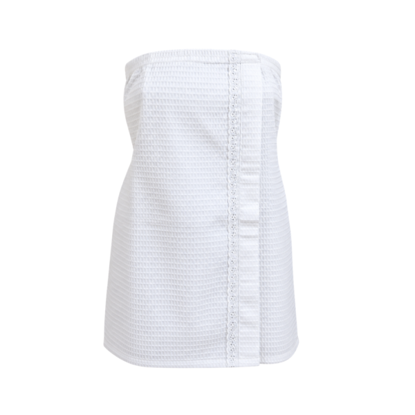 BATA STRAP WAFFLE CORTA BLANCA