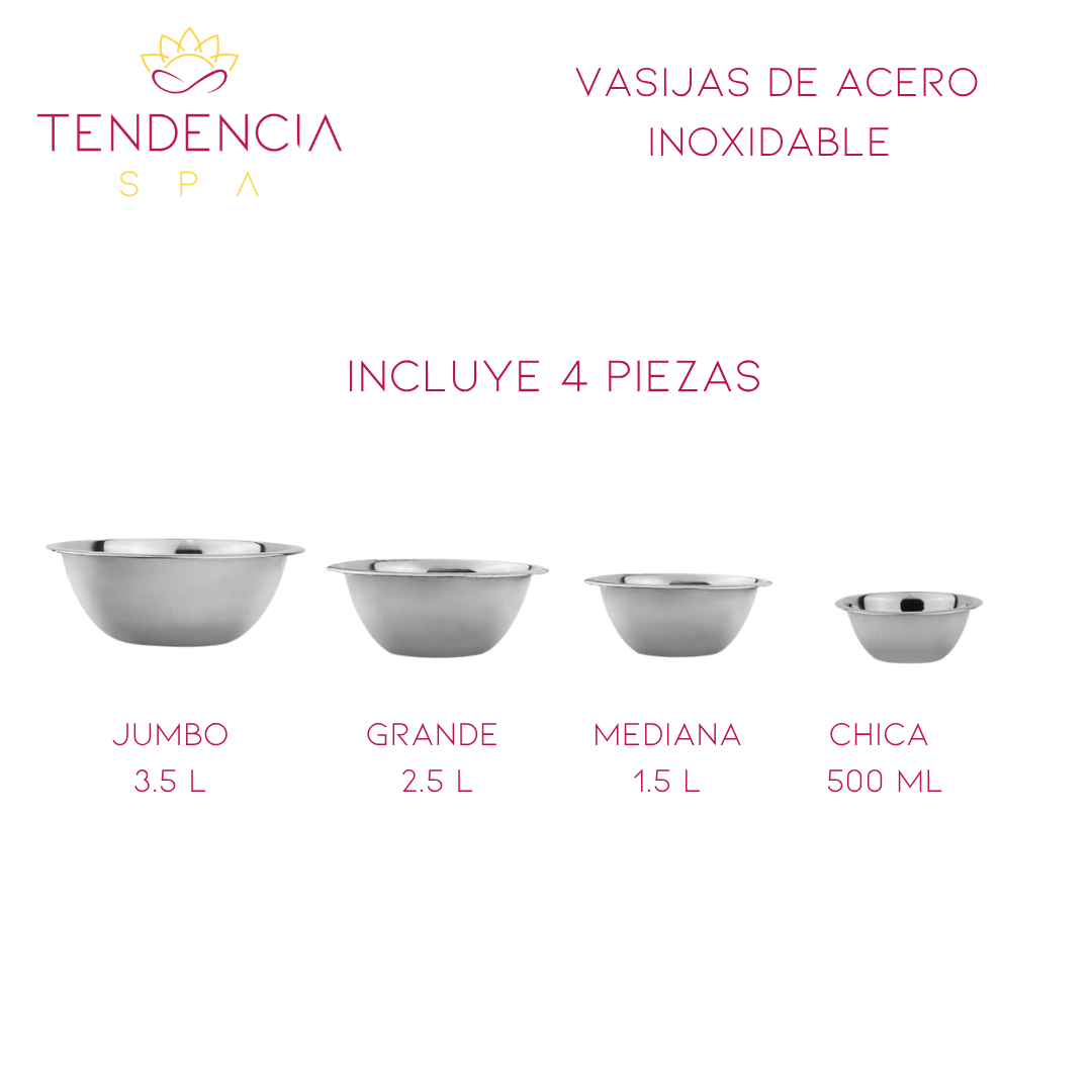 VASIJAS DE ACERO INOXIDABLE 4 PZAS _1